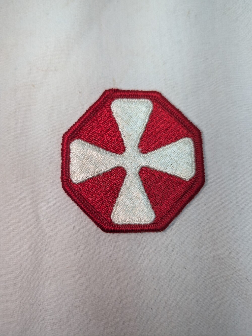U S Army 8th Army Class A Sew on Patch, 2" Diameter